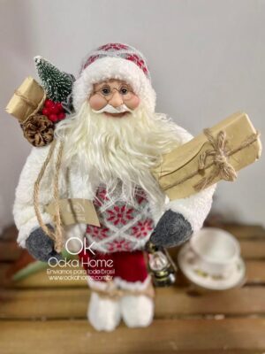 Boneco Papai Noel Com Lamparina
