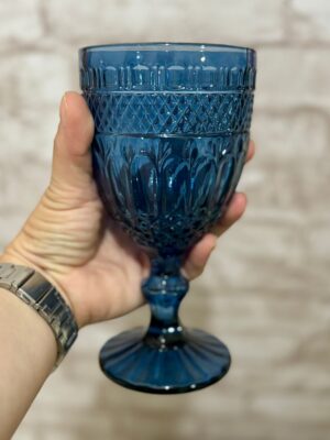 Taça Vidro Brand Azul