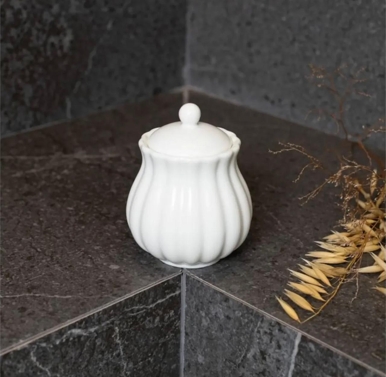 Açucareiro Pétala Porcelana Wolff - Imagem 5
