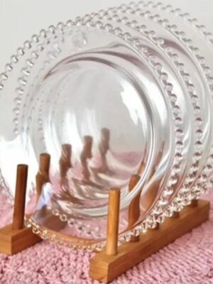 Prato Sobremesa Cristal de Chumbo Pearl