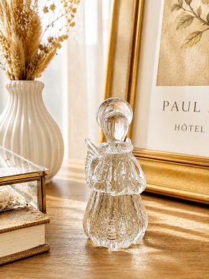 Figura Decorativa Anjo Vidro Italy